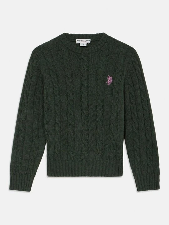 Zdjęcie produktu Sweter U.S. POLO ASSN. ciemnozielony