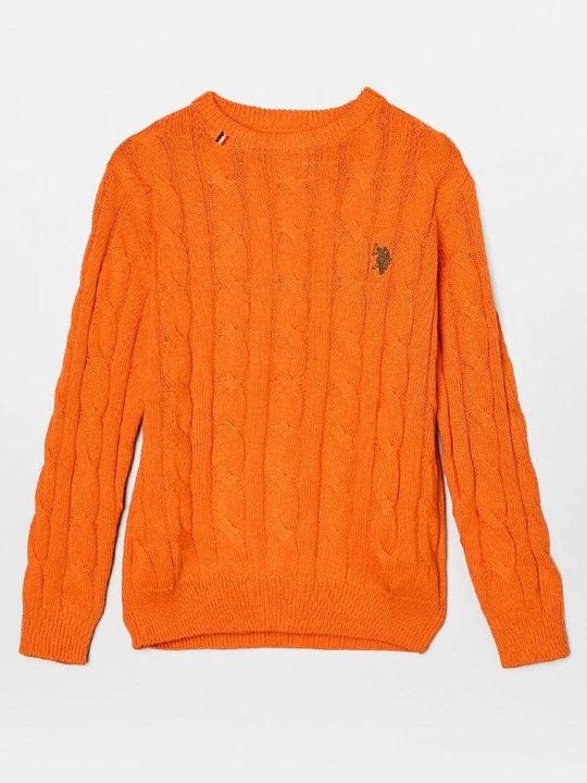 Zdjęcie produktu Sweter U.S. POLO ASSN. pomarańczowy