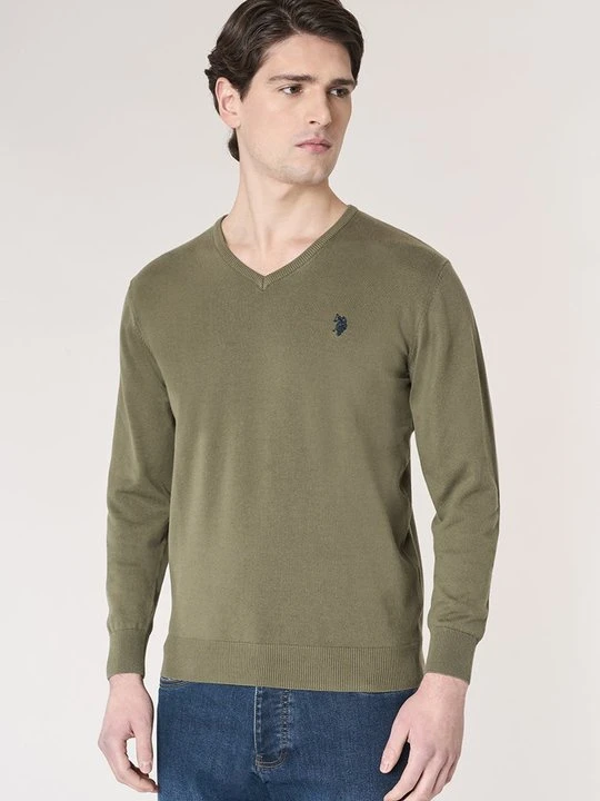 Zdjęcie produktu Sweter U.S. POLO ASSN. ciemnozielony