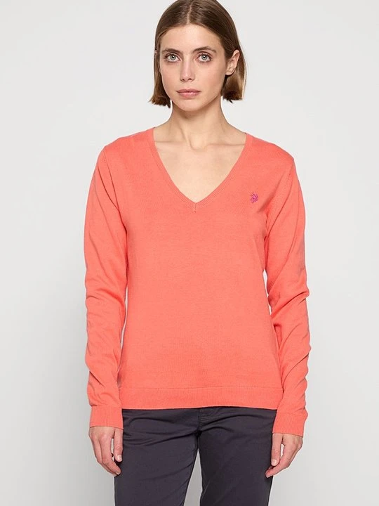 Zdjęcie produktu Sweter U.S. POLO ASSN. pomarańczowy
