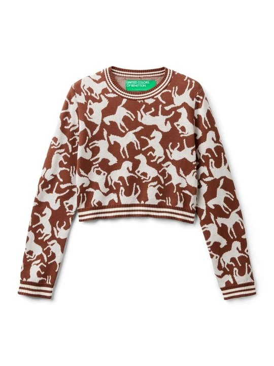 Zdjęcie produktu Sweter United Colors Of Benetton brązowy