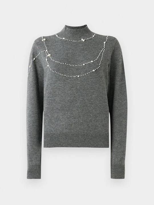 Zdjęcie produktu Sweter Vero Moda ciemnoszary melanż
