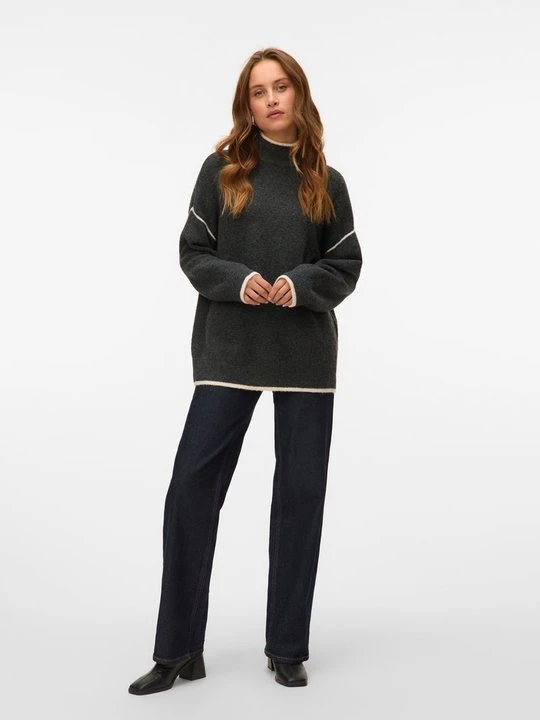 Zdjęcie produktu Sweter Vero Moda ciemnoszary melanż