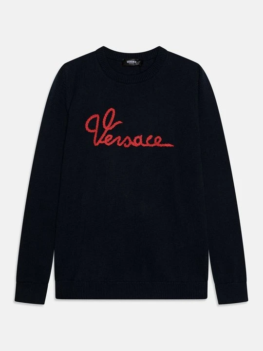 Zdjęcie produktu Sweter Versace granatowy