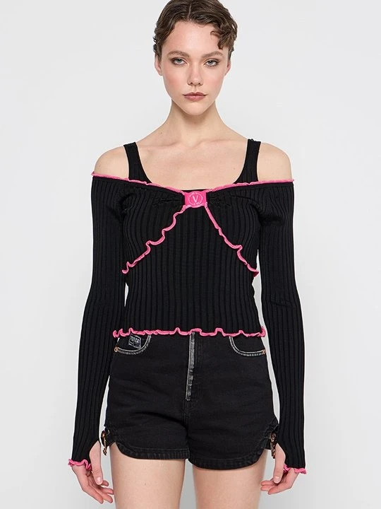 Zdjęcie produktu Sweter Versace Jeans Couture czarny