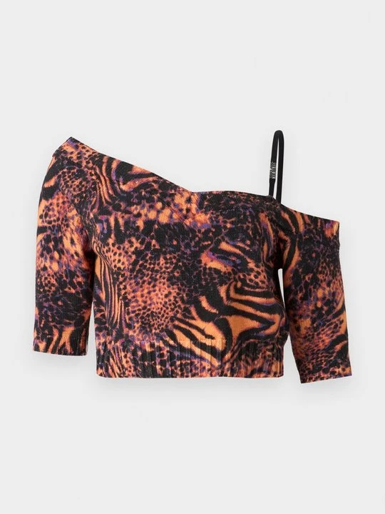 Zdjęcie produktu Sweter Versace Jeans Couture pomarańczowy