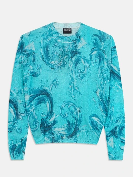 Zdjęcie produktu Sweter Versace Jeans Couture niebieski