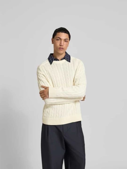 Zdjęcie produktu Sweter w dzianinowym wyglądzie, krój slim fit Filippa K Oceaniczny