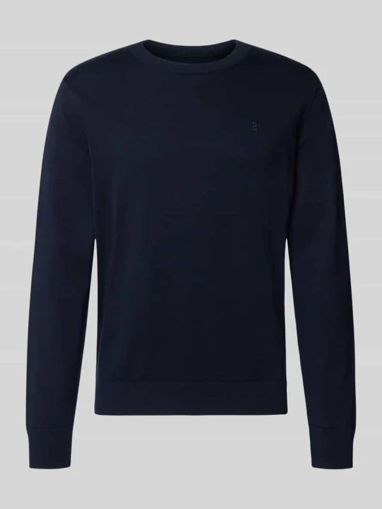 Zdjęcie produktu sweter w kroju regular fit z czystej bawełny model 'LOUKAA' ARMEDANGELS Granatowy