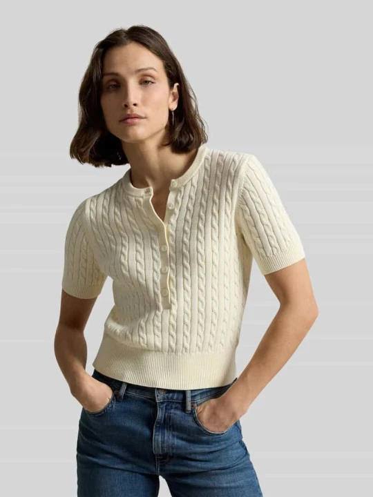 Zdjęcie produktu Sweter w kroju regular fit z czystej bawełny Polo Ralph Lauren Złamany biały