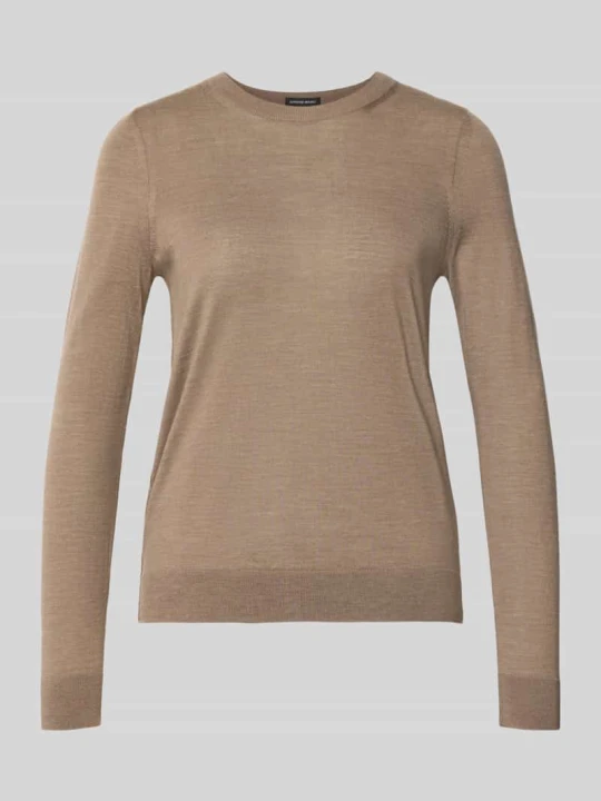 Zdjęcie produktu Sweter w kroju regular fit z czystej żywej wełny model 'Ferpina' Boss