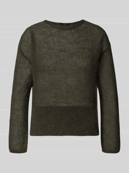 Zdjęcie produktu sweter w kroju regular fit z dodatkiem moheru model 'Tivora' Someday Oliwkowy