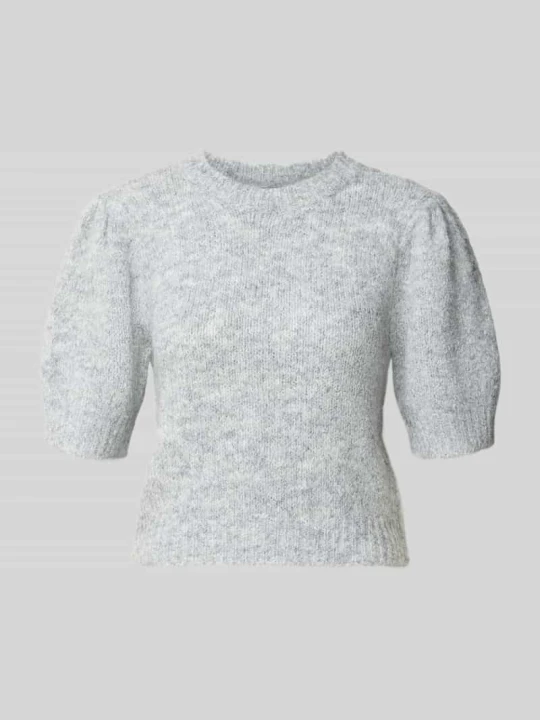 Zdjęcie produktu sweter w kroju regular fit z dodatkiem wełny model 'NOVAH' Vero Moda Średnioszary