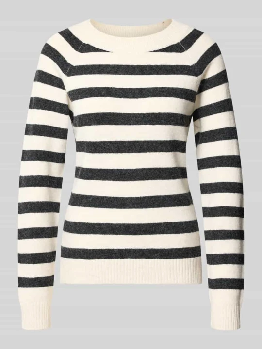 Zdjęcie produktu sweter w kroju regular fit z paskami model 'DOFFY' Vero Moda Czarny