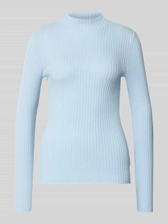 Zdjęcie produktu sweter w kroju slim fit z czystej bawełny model 'ALAANIA' ARMEDANGELS Jasnoniebieski