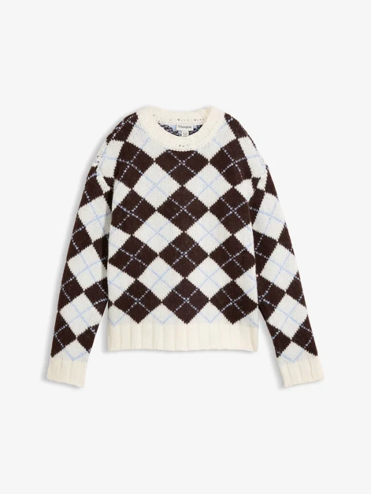 Zdjęcie produktu Sweter w norweski wzór BonPrix niebieski