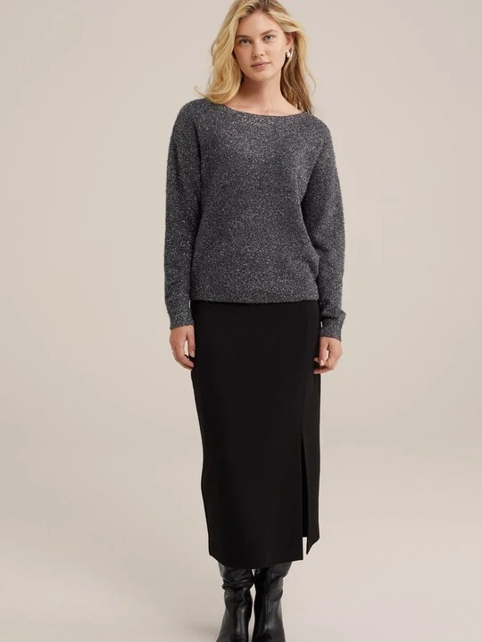 Zdjęcie produktu Sweter WE Fashion srebrny