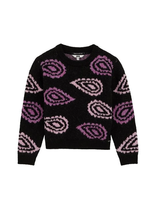 Zdjęcie produktu Sweter WE Fashion ciemnoliliowy