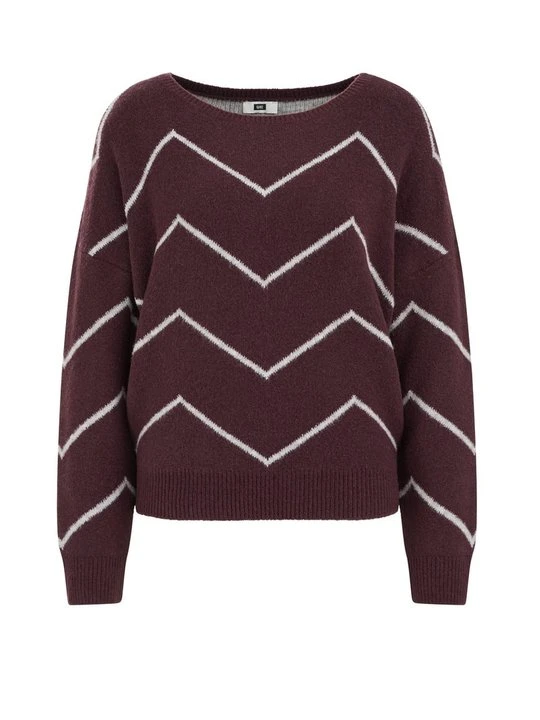 Zdjęcie produktu Sweter WE Fashion ciemnofioletowy melanż