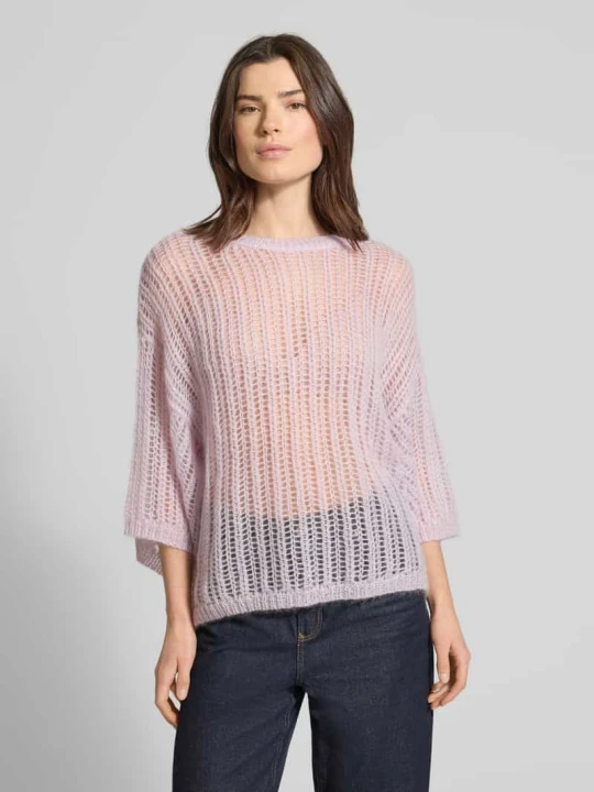 Zdjęcie produktu Sweter z wełny z domieszką moheru o kroju relaxed fit model 'C_FRUG' Boss Jasnofioletowy