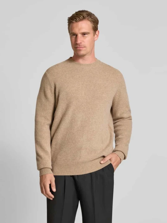 Zdjęcie produktu Sweter z wełny merino model ‘RAGI’ ANNARR Beżowy