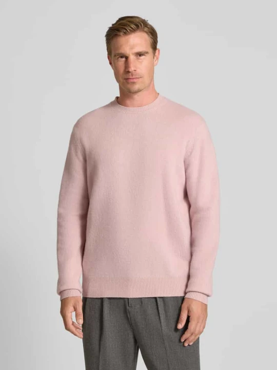 Zdjęcie produktu Sweter z wełny merino model ‘RAGI’ ANNARR Różowy