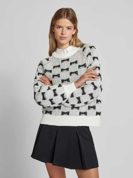 Zdjęcie produktu Sweter z bufiastymi rękawami model ‘Clara’ Only Czarny