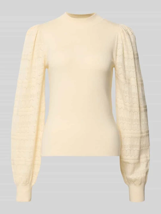 Zdjęcie produktu Sweter z bufiastymi rękawami Vero Moda Écru