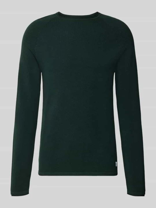 Zdjęcie produktu Sweter z czystej bawełny o kroju regular fit Model 'Hill' Jack&Jones Ciemnozielony
