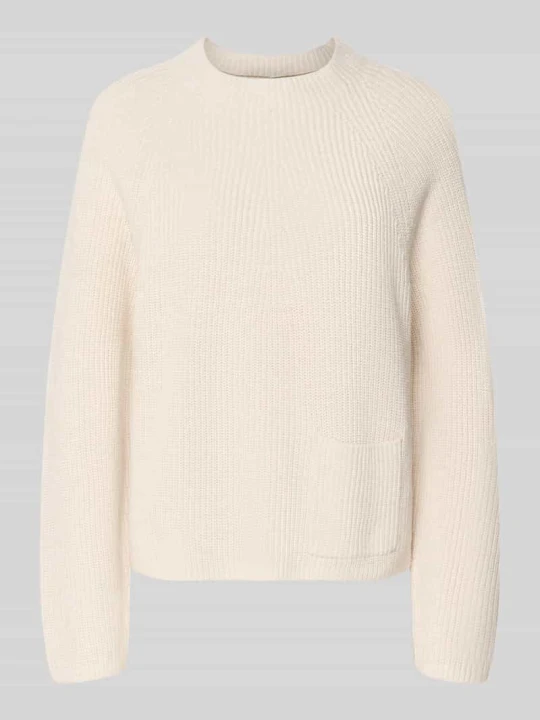 Zdjęcie produktu Sweter z czystej bawełny w kroju regular fit Model 'Riya' Oui Biały
