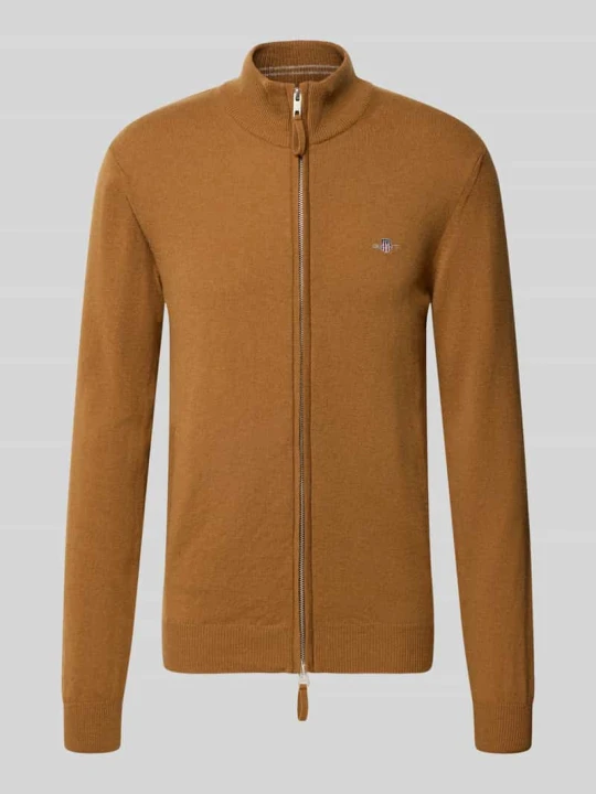 Zdjęcie produktu sweter z czystej wełny o kroju regular fit Gant Camel