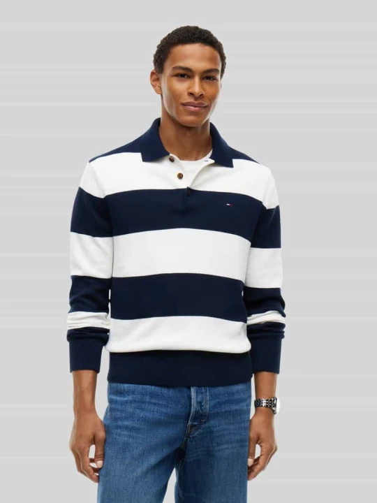 Zdjęcie produktu Sweter z detal z logo Tommy Jeans Granatowy