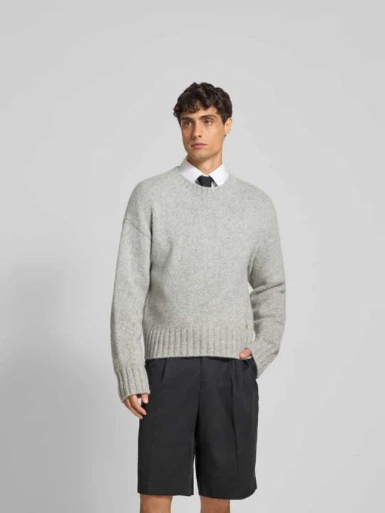 Zdjęcie produktu Sweter z detalem z logo Dsquared2 Średnioszary