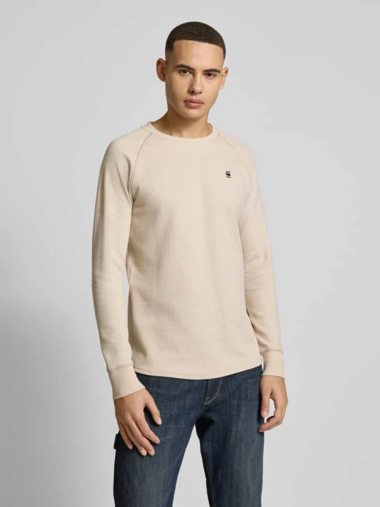 Zdjęcie produktu Bluzka z długim rękawem i detalem z logo model ‘Jirgi’ G-Star Raw Złamany biały
