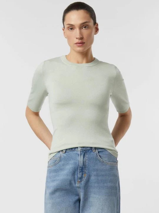Zdjęcie produktu Sweter z krótkim rękawem Slim Fit comma zielony