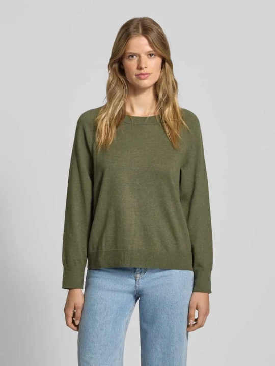 Zdjęcie produktu Sweter z dzianiny kroju regular fit z mieszanki bawełny Marc O'Polo Khaki