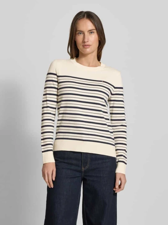 Zdjęcie produktu Regular Fit sweter z dzianiny z mieszanki bawełny Tommy Hilfiger Écru