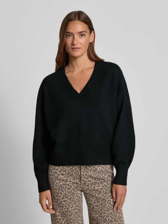 Zdjęcie produktu Sweter z dzianiny o kroju comfort fit z dodatkiem wełny model ‘BOOM’ Vero Moda Czarny