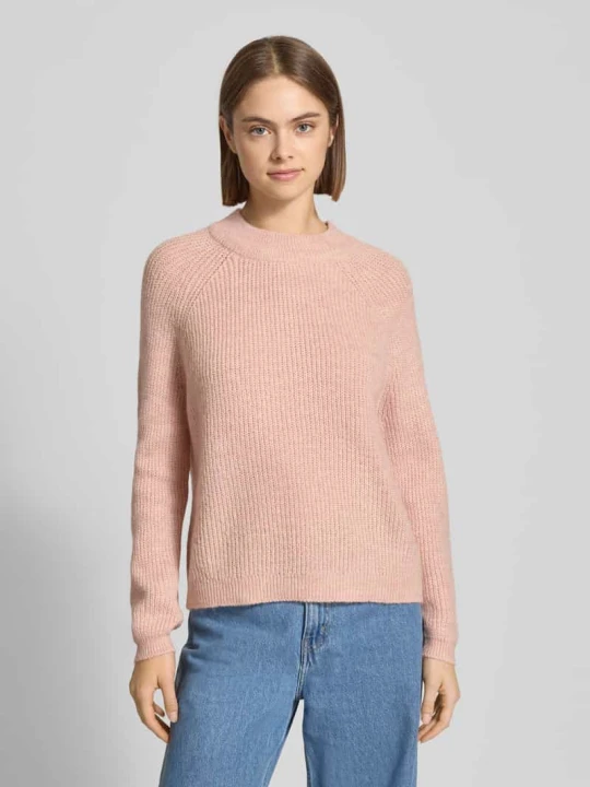 Zdjęcie produktu Sweter z dzianiny o kroju comfort fit z półgolfem model ‘JESS’ Only Różowawy