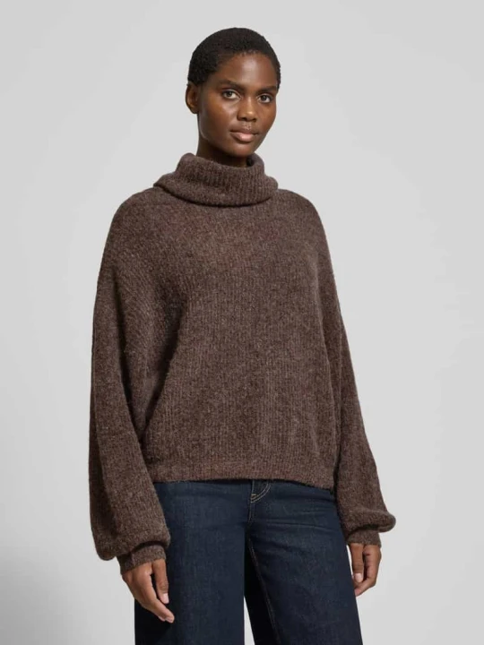 Zdjęcie produktu Oversized Sweter z dzianiny z Mieszanka wełny z Domieszka wełny z alpaki Model 'Insa' Guido Maria Kretschmer Czekoladowy