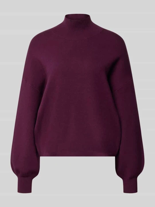 Zdjęcie produktu Sweter z dzianiny o kroju oversized z mieszanki wiskozy model 'Mercy East' MSCH Copenhagen Jasnośliwkowy