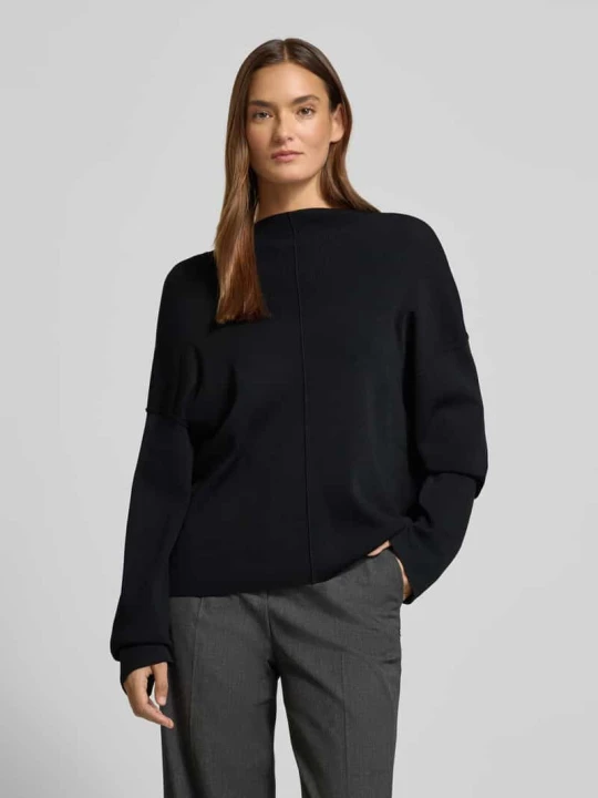 Zdjęcie produktu Sweter z dzianiny o kroju oversized z okrągłym dekoltem Jake*s Czarny