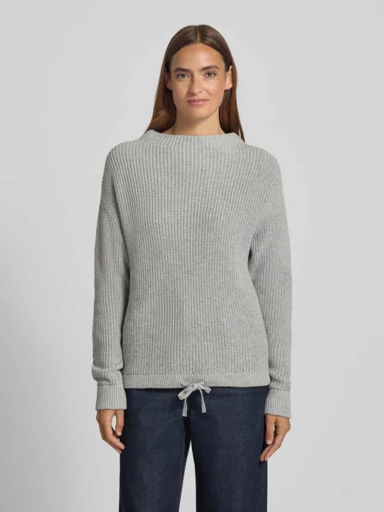 Zdjęcie produktu Sweter z dzianiny o kroju oversized z prążkowanymi wykończeniami Jake*s Srebrny melanż