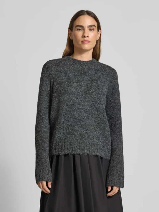 Zdjęcie produktu Oversize sweter z domieszką wełny Jake*s Ciemnoszary melanż