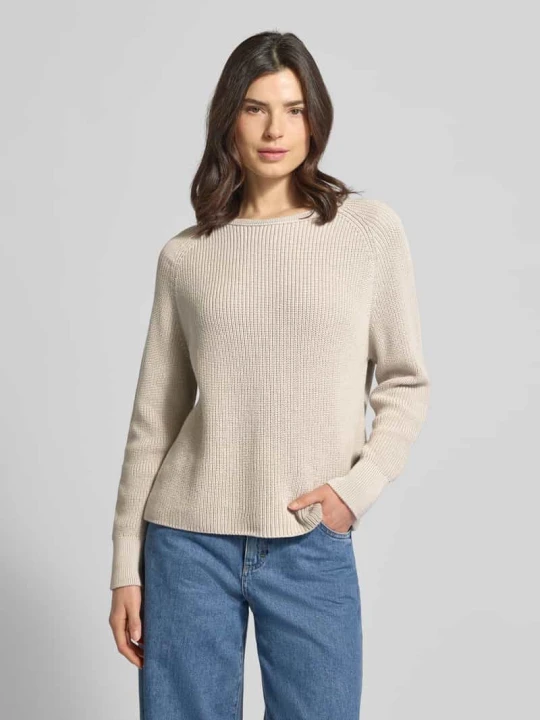 Zdjęcie produktu Regular Fit sweter dzianinowy z czystej bawełny Marc O'Polo Beżowy