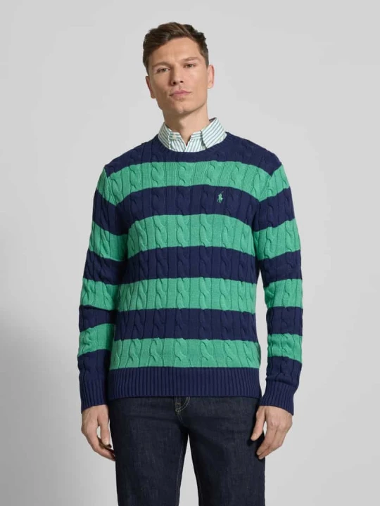 Zdjęcie produktu Regular Fit sweter dzianinowy z czystej bawełny Polo Ralph Lauren Zielony