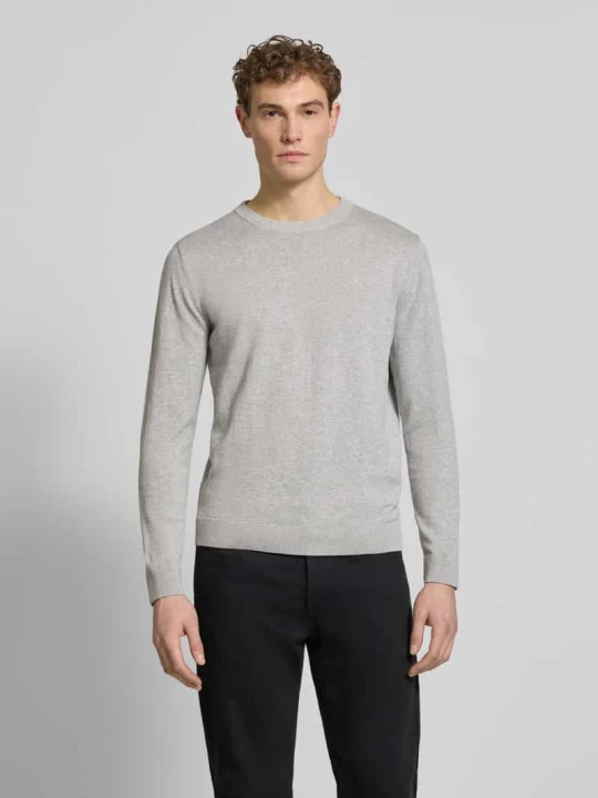 Zdjęcie produktu Regular Fit sweter dzianinowy z czystej bawełny Tom Tailor Jasnoszary