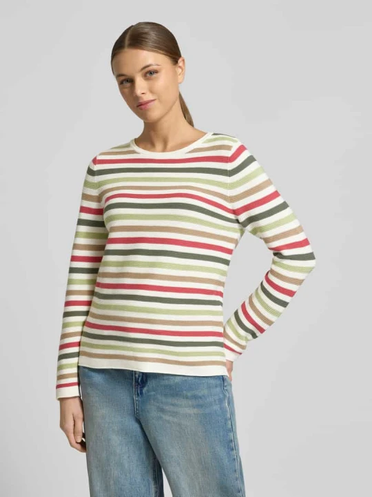Zdjęcie produktu Regular Fit sweter dzianinowy z czystej bawełny Tom Tailor Mocnoróżowy