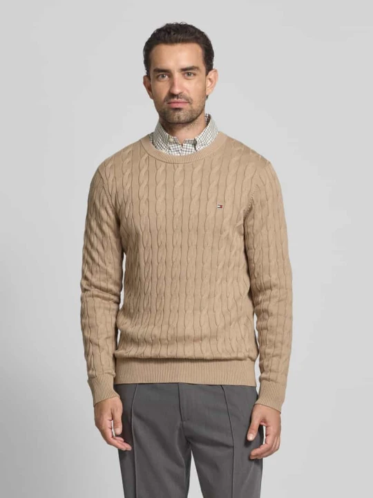 Zdjęcie produktu Sweter z dzianiny o kroju regular fit z czystej bawełny Tommy Hilfiger