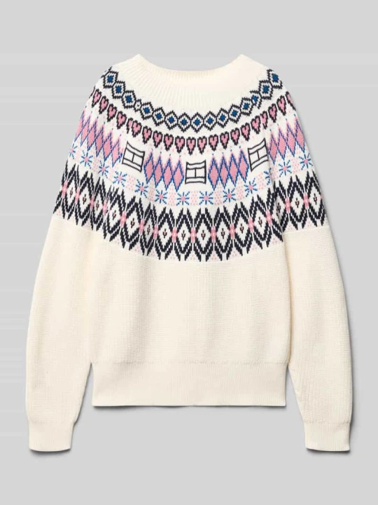Zdjęcie produktu Sweter z dzianiny o kroju regular fit z czystej bawełny Tommy Hilfiger Écru